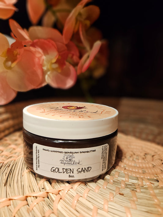 8oz (only) scented shea butter Golden Sands