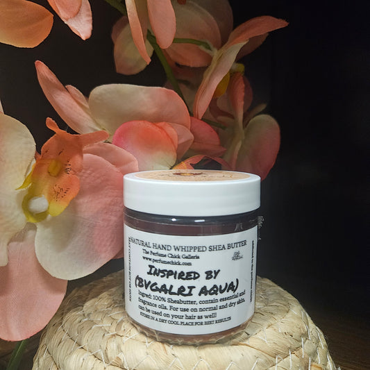 4oz scented shea butter inspired by Bvlgari Aqua