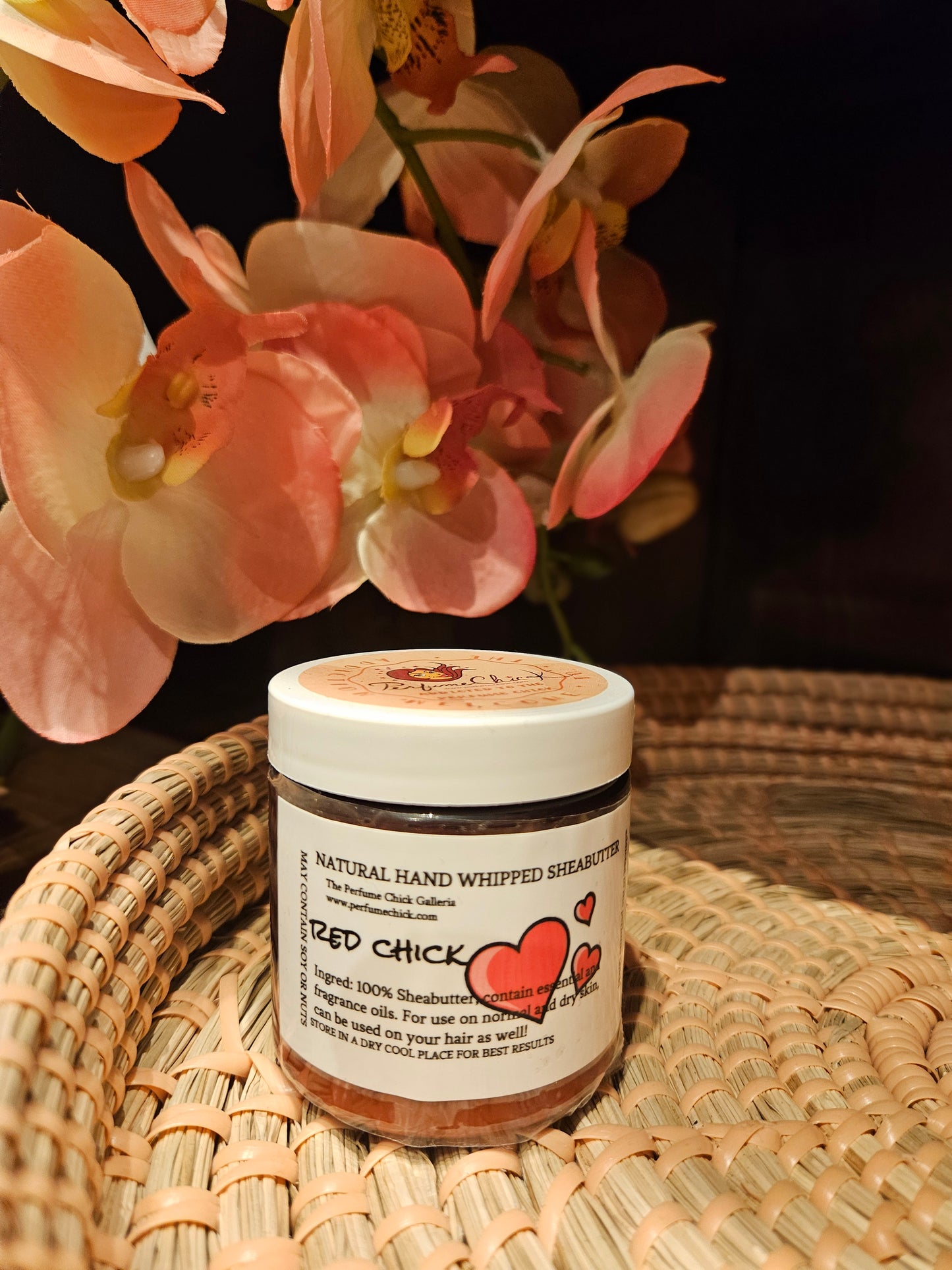 4oz scented shea butter Red Chick